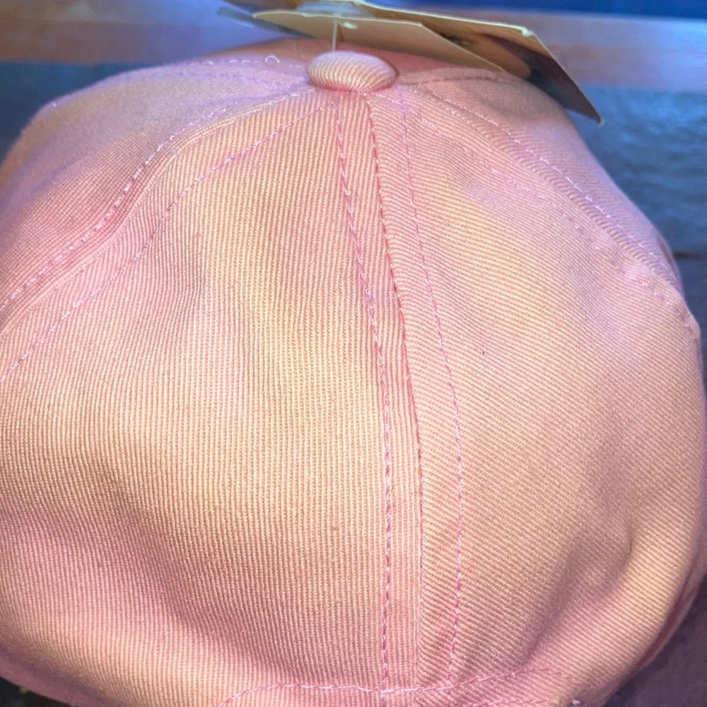 Barbie Pink Ball Cap With Portrait‎ and Embroidery Floral Design